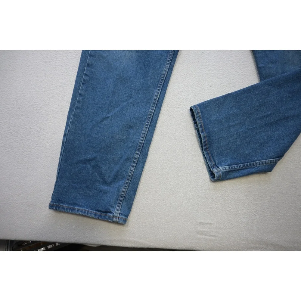 Levis 505 Regular Fit Jeans Mens 38x30 Blue Medium Wash‎ Stretch Denim Excellent